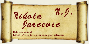 Nikola Jarčević vizit kartica